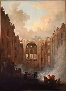 L'Incendie de la deuxième salle du Palais-Royal (1781)