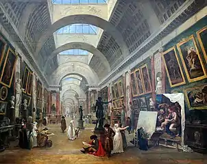 Projet d'aménagement de la Grande Galerie du Louvre (1796).