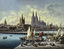 Cologne et le Rhin (entre 1890 et 1900)