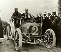 1906 : toujours avec madame, sur Hotchkiss à la Targa Florio.