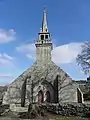 La chapelle Notre-Dame-des-Cieux : la façade.