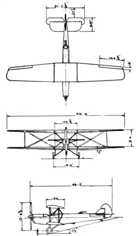 vue en plan de l’avion