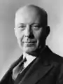 Hugh Dalton, chancelier de l'Échiquier de 1945 à 1947.