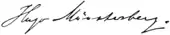 signature de Hugo Münsterberg