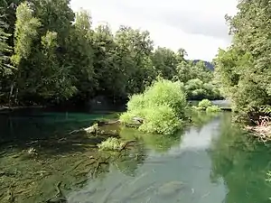 Les eaux transparentes de la rivière Fuy.