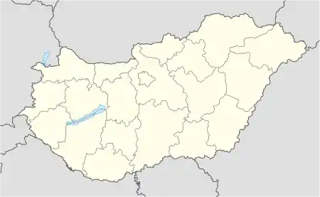Localisation de Debrecen à l'Est de la Hongrie.