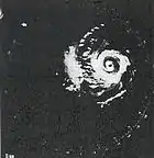  Image radar de Carmen près de l’endroit où il a touché terre le 2 septembre