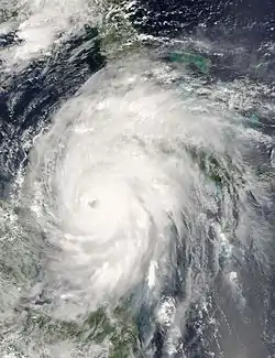 Ouragan Ivan le 13 septembre à son apex.