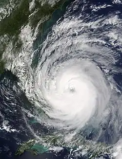 Ouragan Jeanne le 25 septembre 2004 à 19 h 22 UTC.