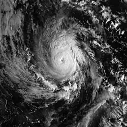 Image satellite de l'ouragan Paul.