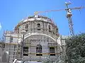 la synagogue en cours de reconstruction (été 2008)