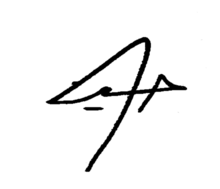 Signature de Hussein ben Abdallah   (ar) الحسين بن عبد الله