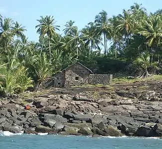 La case de Dreyfus sur l'île du Diable en Guyane.