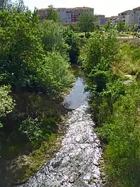 L'Huveaune à Aubagne (Pont de la Planque)