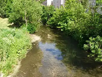 L'Huveaune à Aubagne.