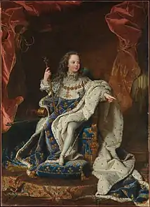 Rigaud : Portrait de Louis XV, 1715, Versailles, musée national du château.