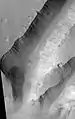 Hydaspis Chaos, image prise par HiRISE. (Image du quadrilatère Oxia Palus.)