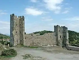 Courtine nord, les tours 2 et 3 en partant du château.