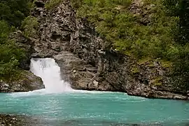 Chutes de la rivière Utla à Hyljefossen.