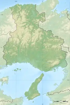Voir sur la carte topographique de la préfecture de Hyōgo