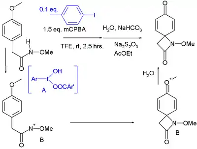 hypervalent iodine(III)-catalyzed C–N bond forming reaction
