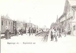 La gare d'Hyvinkää à la fin du XIXe siècle