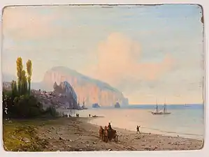 Ivan Aivazovsky (1818‒1900), Aiju-Dag, vers  1905. Toile, huile.
