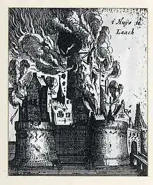 Destruction du château de Lage (Basse-Saxe)