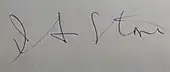 signature d'Isador Feinstein Stone