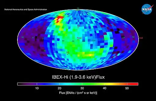 Atomes de 1,9 à 3,6 keV.