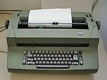 La machine à écrire IBM Selectric II.