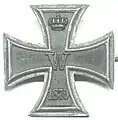 Croix de fer de 1re classe.
