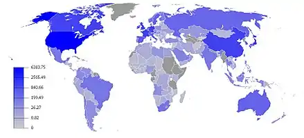 Carte des principaux pays investisseurs à fin 2016