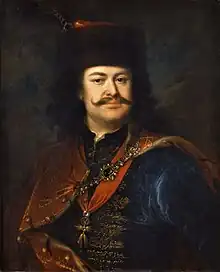 François II Rákóczi (*1676 †1735), prince et leader d'une révolte contre les Habsbourg.