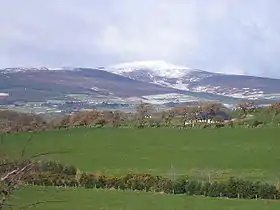 Vue de Djouce depuis le sud-est.