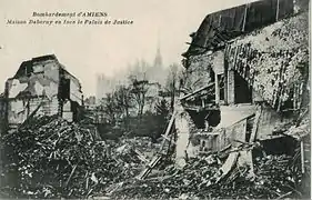 Ruines de la maison Deberny (face au palais de justice).