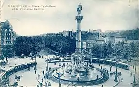 La Place Castellane vers 1928.