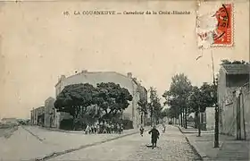 Le carrefour de la Croix-Blanche, avant la Première Guerre mondiale.