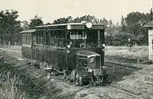 Autorail De Dion-Bouton type JM à voie métrique des Tramways de la Sarthe, livré en 1924 ou 1925.