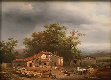 Une ferme aux environs de Pau, Montpellier, musée Fabre.