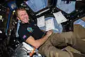Lors de l'expédition 46, dans la Cupola de l'ISS.