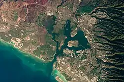Image satellite de Pearl Harbor.