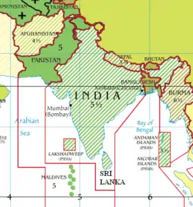 Heure de l'Inde et des pays environnants