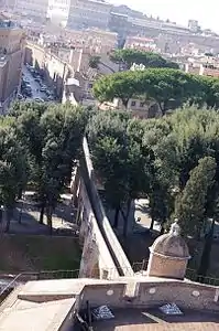 Vue aérienne à partir du Château Saint-Ange