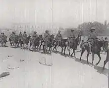 Cavaliers britanniques de la Gloucester Yeomanry à Damas, 2 octobre 1918