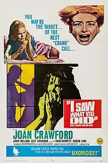 Description de l'image I Saw What You Did (1965) poster.jpg.