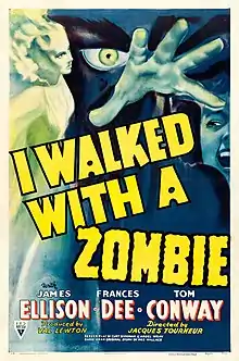 Description de l'image I Walked With a Zombie (1943 poster).jpeg.