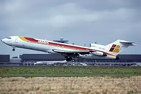 Un Boeing 727-256 d'Iberia similaire à celui impliqué dans l'accident.