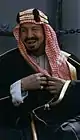 L'émir Ben Kalish Ezab rappelle Ibn Séoud, le roi d'Arabie saoudite, ici en 1945.