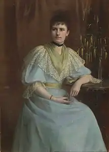 Portrait de Melanie Tanner-Winterhalter (1893), Bibliothèque cantonale d'Appenzell Rhodes-Extérieures.
